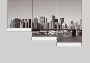 napojení pásů při lepení fototapety na zeď