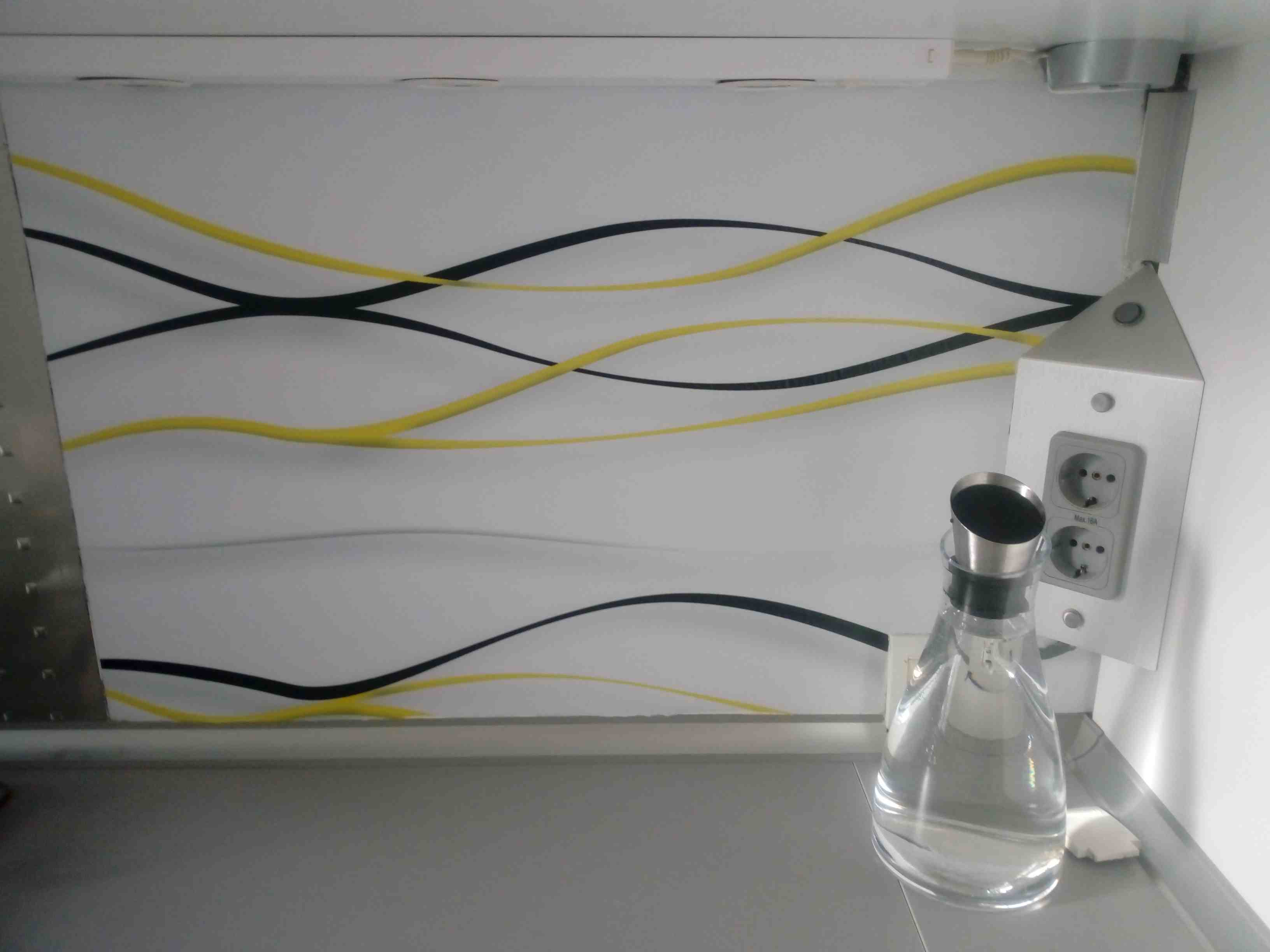 fototapeta na zeď s laminací žluté vlny